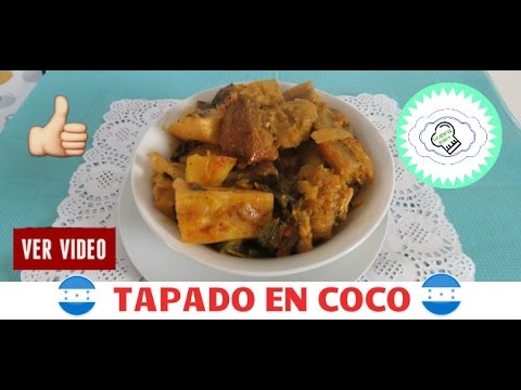 tapado en coco receta Hondureña