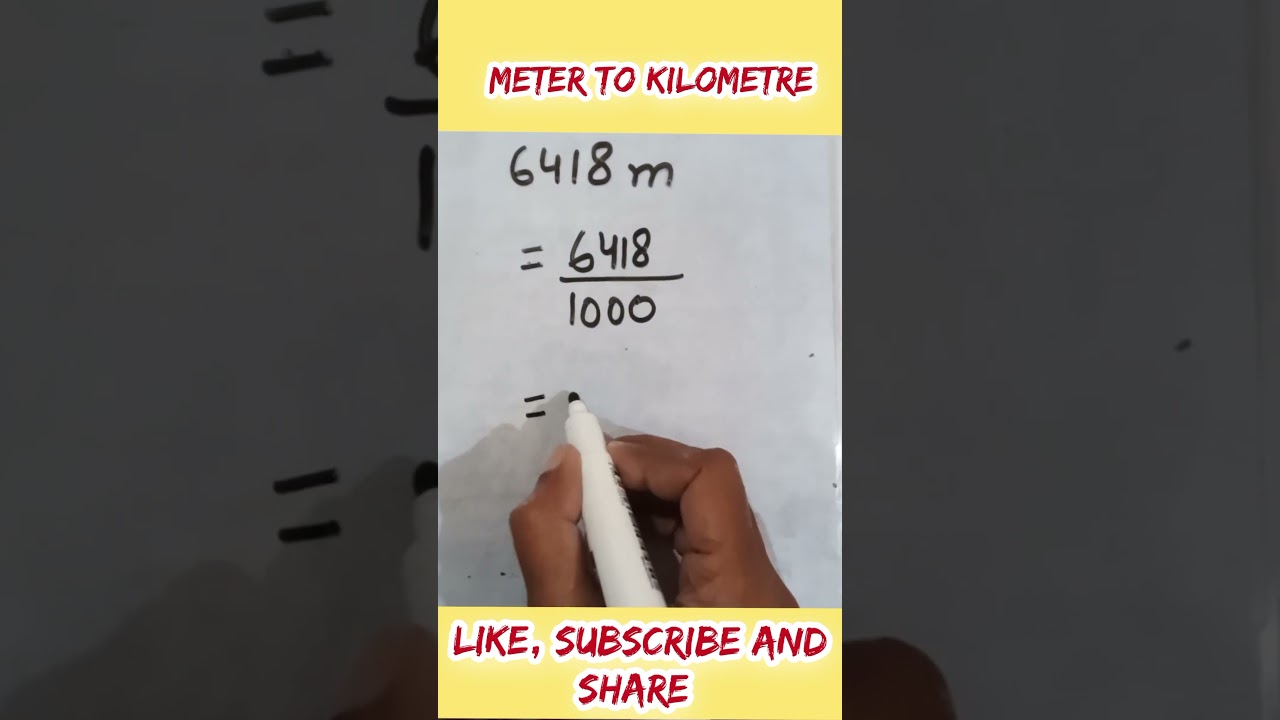 m to km #shorts #conversion #vedio #meter to #kilometers