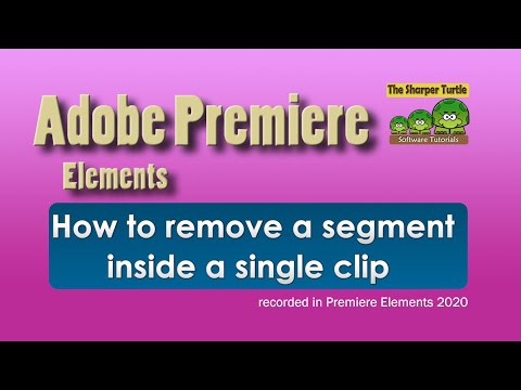 Premiere Elements - How to remove a segment inside a single clip