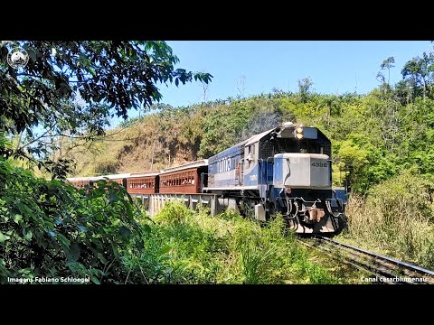 🇧🇷 Trem turístico com locomotiva da Rumo / Tourist train with Rumo locomotive - 2022 - (Brasil)