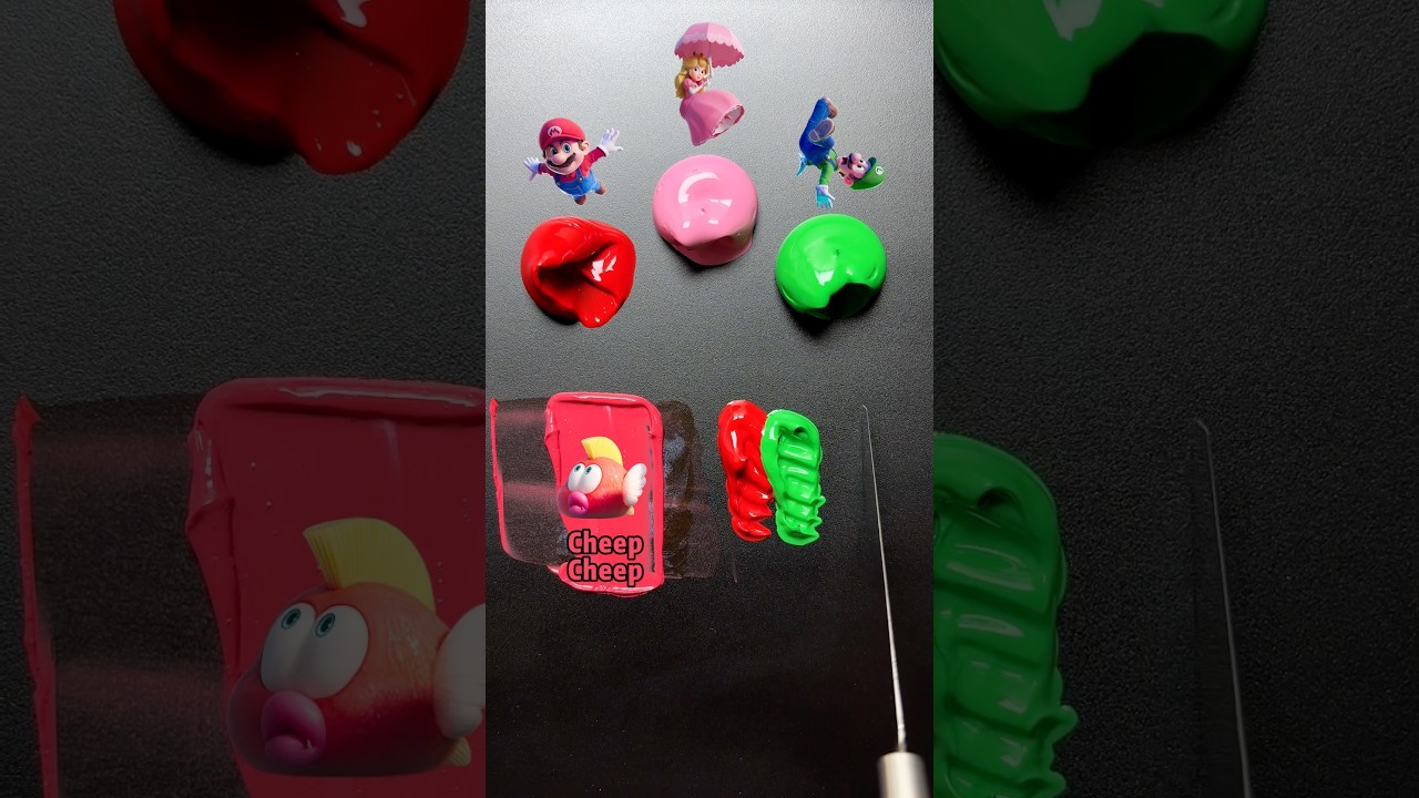 The Super Mario Galaxy Movie Color Mix (Part 54) #mario #luigi #peach #yoshi #colormixing