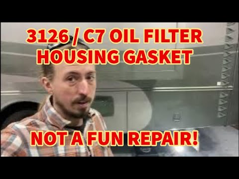 Caterpillar 3126/C7 Oil Filter Housing Gasket Replacement