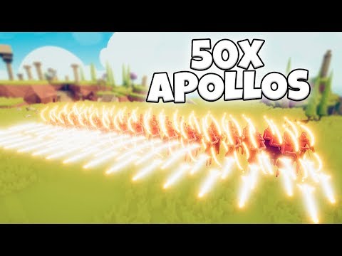 50x APOLLO'S VS EVERY FACTION (CUSTOM). GOLDEN BOW | TABS MODDED GAMEPLAY