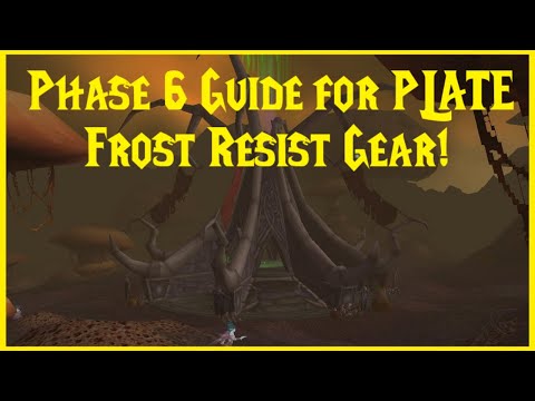 Classic WoW: Phase 6 Guide for PLATE Frost Resist Gear!