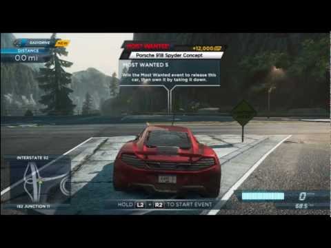 Need For Speed: Most Wanted 2012 Part 19 "Most Wanted List Racer #5 Porsche 918 Spyder Concept"