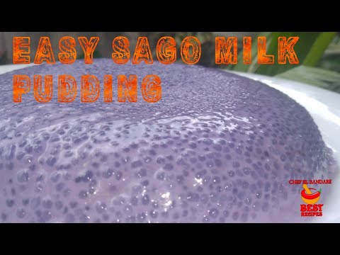 Easy sago milk pudding recipe |රස ගුණ සව් පුඩිමක්|සව් පුඩිං|