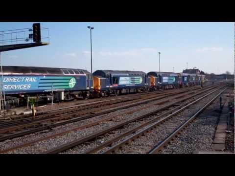 DRS Locomotive Convoy Working 0X38 | Eastleigh - 2/4/2013
