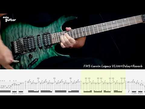 Steve Vai - For The Love of God Guitar Lesson With Tab Part.2(Slow Tempo)