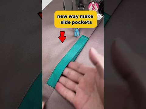 Easy way to make side pockets #sewing #pocket #shorts