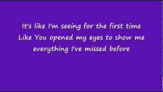 Britt Nicole - Seeing for the First Time - Lyrics