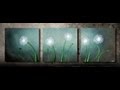 How to paint dandelions 1 - FAST and EASY - step by ...