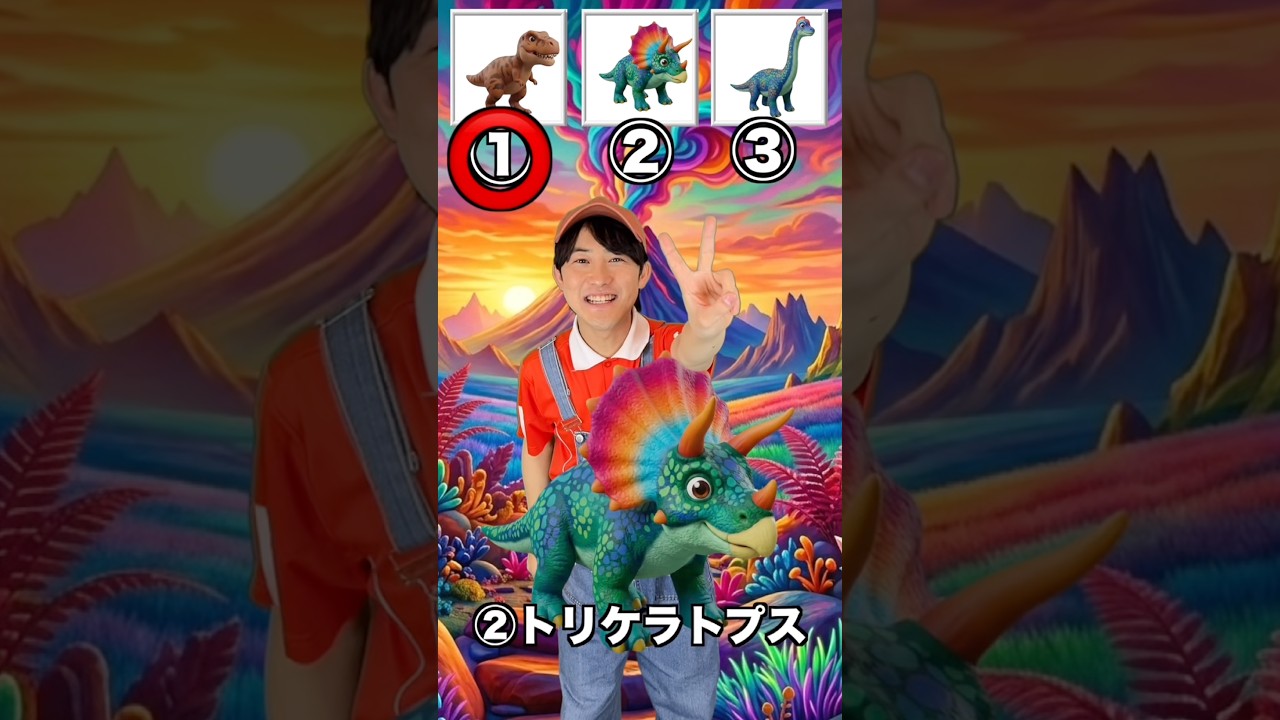 きょうりゅう🦖🦕通り過ぎた恐竜はどれかな？？ #shots #おかあさんといっしょ #ぴっぴスター