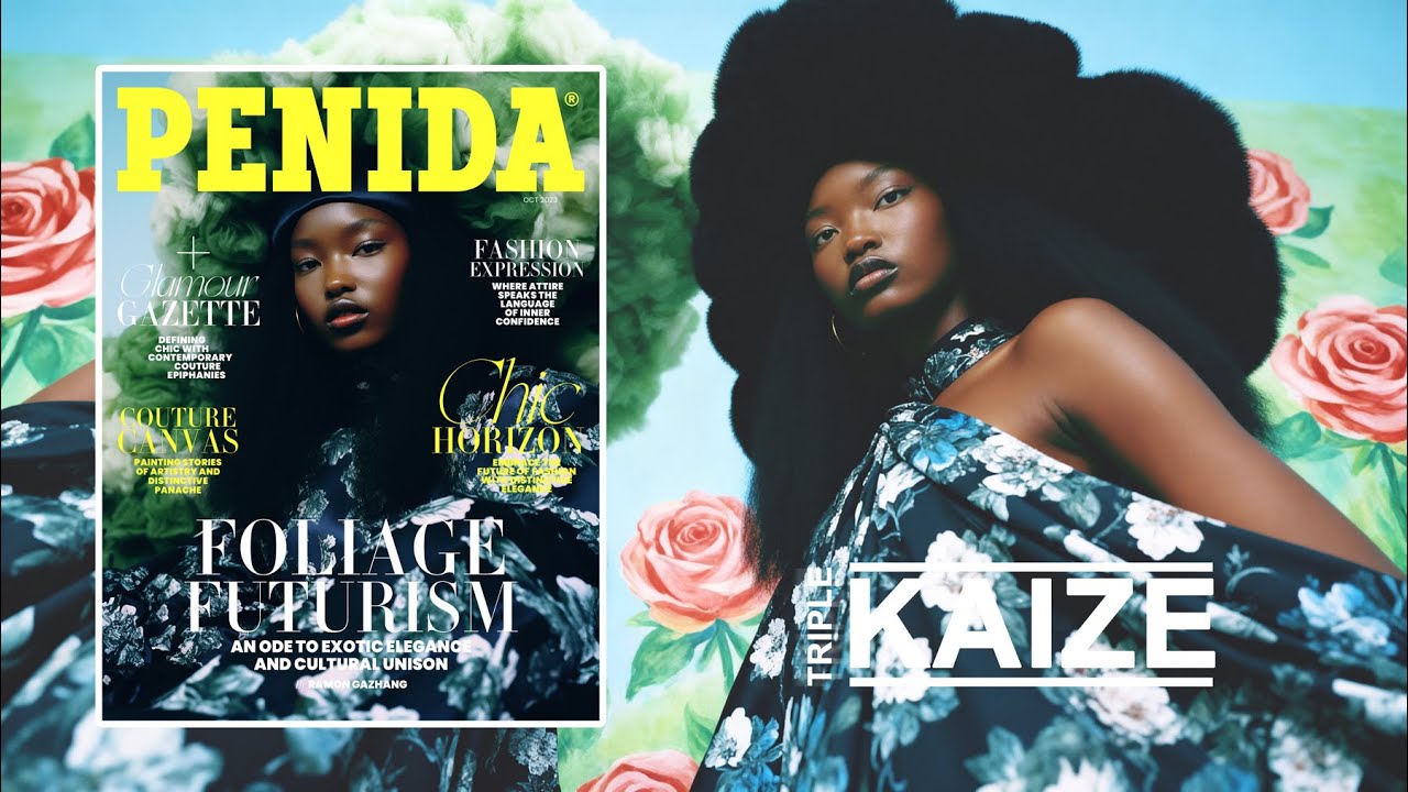 🌿 FOLIAGE FUTURISM | AI Fashion Editorial ( PENIDA Magazine Cover )