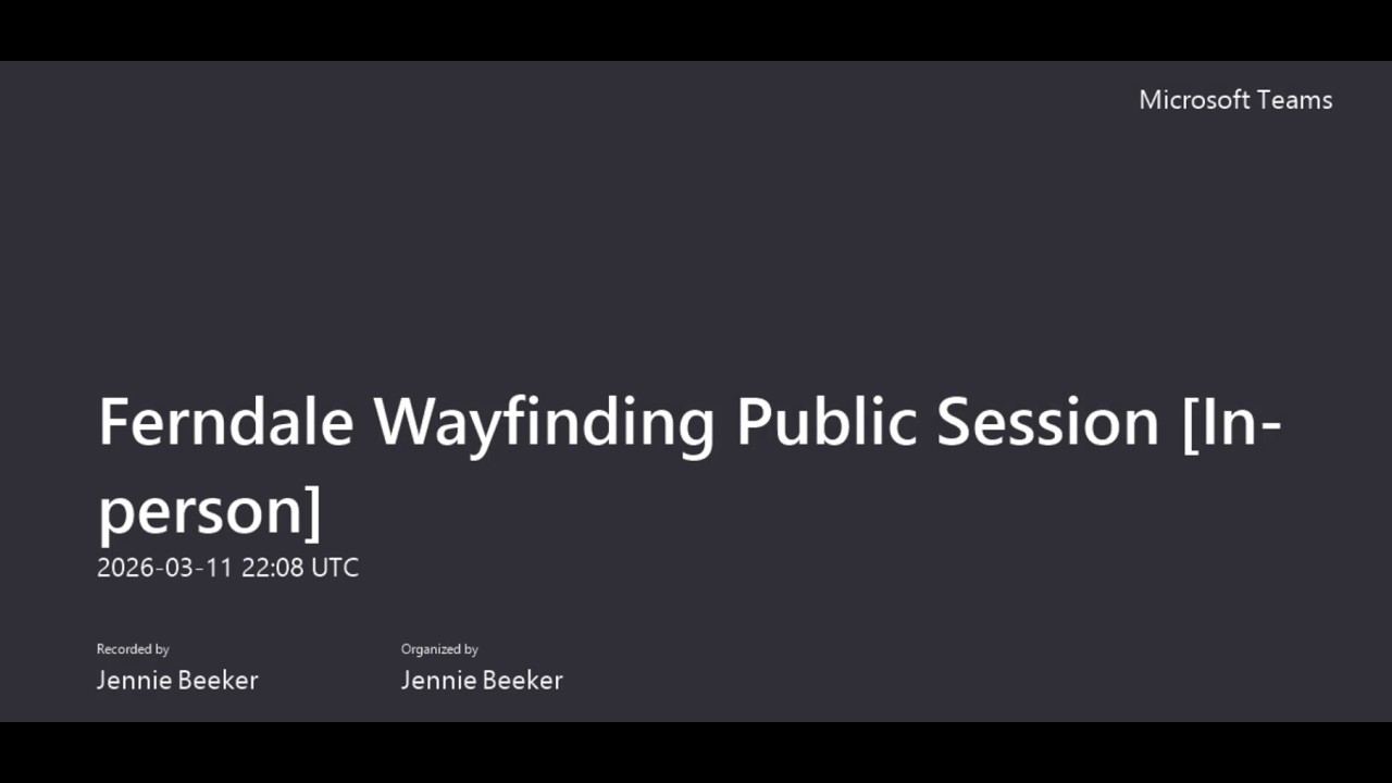 2026 03 11 Wayfinding Public Session - DDA