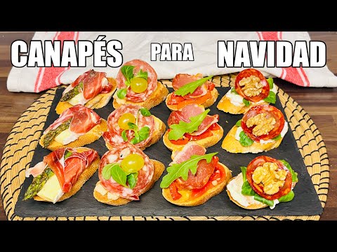4 CANAPÉS FÁCILES Y RÁPIDOS para triunfar en NAVIDAD