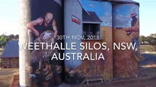 preview picture of video 'Weethalle NSW Australia - silo art'