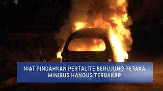 Minibus Ludes Dilalap Api Saat Pindahkan Bbm Eceran