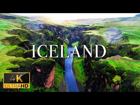 FLYING OVER ICELAND (4K UHD) - Calming Piano Music With Beautiful Nature Film For Daily Relaxation