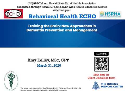 Webinar: New Approaches in Dementia Prevention