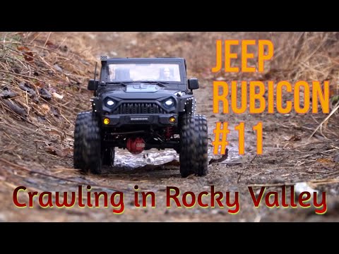 1/10 Scale RCModelex  Rubicon JK 3door #11 | GMADE MT1905 Test Crawling in Rocky Valley