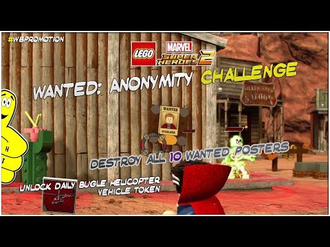 Lego Marvel Superheroes 2: Wanted Anonymity Challenge - HTG