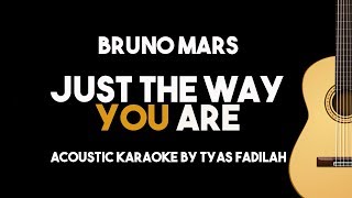 Just The Way You Are - Bruno Mars (Acoustic Guitar Karaoke with Lyrics)