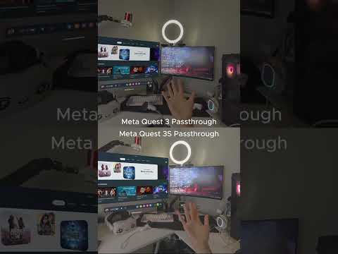 Meta Quest 3 vs Quest 3S passthrough comparison #metaquest #vr #mixedreality #questcreatorpartner