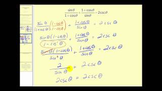 Verifying Trigonometric Identities:  The Fundamental Identities