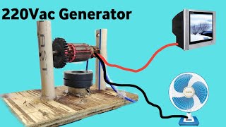 i make 220vac electric generator from magnetic coil ||How to Make generator at home