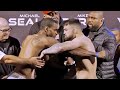 MIKE PERRY GRABS MICHAEL SEALS DURING WEIGH IN - SCUFFLE ALMOST BREAKS OUT AT WEIGH IN!