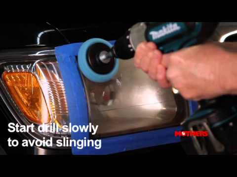 Headlight Restoration with Mothers PowerBall 4Lights Video Demo - Pep Boys