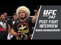 UFC 242: Khabib Nurmagomedov - "Next for Me is Coca-Cola with Steak"