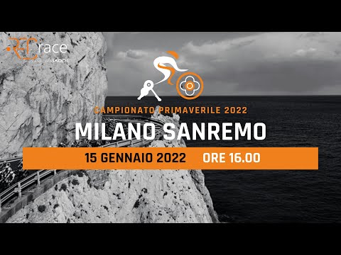 Presentazione MILANO SANREMO | Gara virtuale REC race del 15 Gennaio 2022 | ore 16.00
