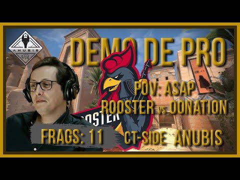 [PT] zorlaK Analisa: PoV ASAP - ROOSTER vs 00NATION  - ANUBIS (CT-SIDE) [Demo de Pro]