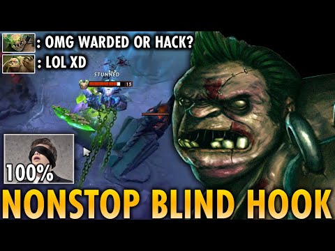 MAP HACK or SKILL Blind Hook | OMG This Pudge Nonstop Incredible Blind Hook BLOW YOUR MIND DOTA 2