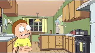 Rick catches Morty jerking off in the kitchen