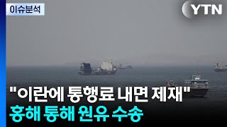 "이란에 호르무즈 통행료 내면 제재"...홍해 통해 원유 수송 / YTN