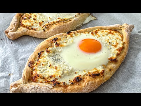 HOW to make the perfect GEORGIAN KHACHAPURI - Boat shaped cheese bread with eggs 👌