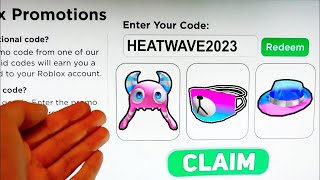 2023 *ALL 5 NEW* ROBLOX PROMO CODES All Free ROBUX Items in JUNE + EVENT | All Free Items on Roblox