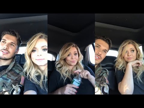 Sasha Pieterse&Gleb Savchenko | Instagram LiveStream | 17 October 2017 [Talking About Elimination]