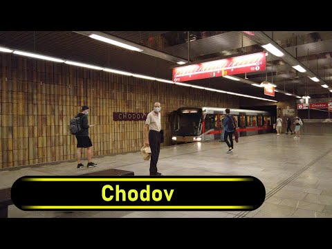 Metro Station Chodov - Prague 🇨🇿 - Walkthrough 🚶