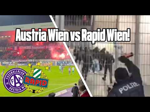 Austria Wien vs Rapid Wien | Wiener Derby 🇦🇹 Rapid-Ultras sorgen für Chaos 🔥