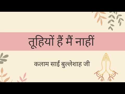 Toohiyon hain main naahi || Kalam Saaeen Bullehshah Ji || RSSB Shabad || 2024