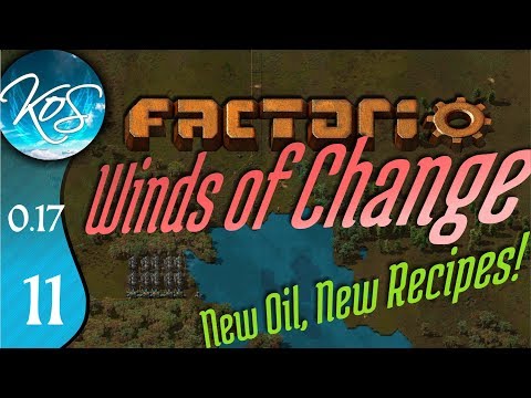 Factorio 0.17 Ep 11: TRAIN SIGNALING - Winds of Change - Tutorial Let's Play, Gameplay