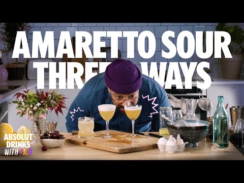 Amaretto Sour | Classic, Vegan & Reverse Dry-Shake | Absolut Drinks With Rico