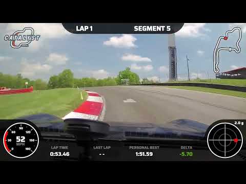 Mid Ohio School! Instructor flies using my car and a sad ending.