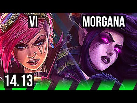 VI vs MORGANA (JGL) | 7/0/4, 1300+ games, Godlike | EUW Grandmaster | 14.13