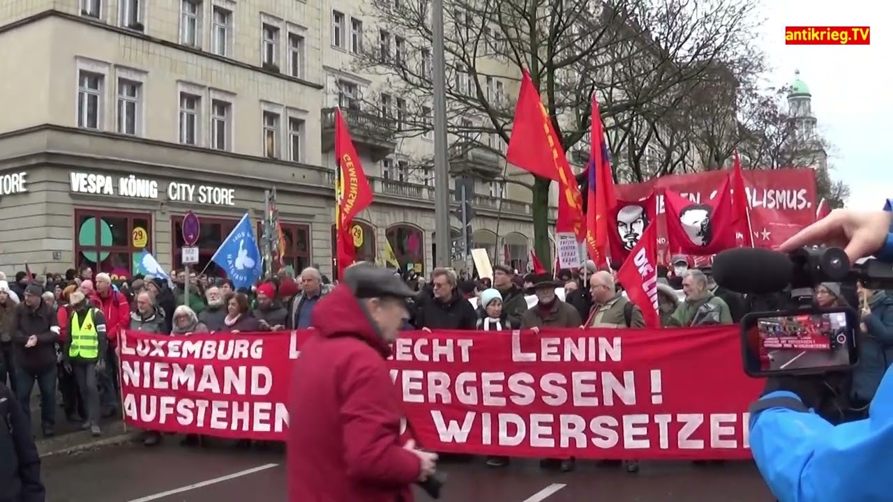 LL-Demo Berlin 2023 - Antrittsrede - Großdemonstration zum Gedenken an Luxemburg und Liebknecht