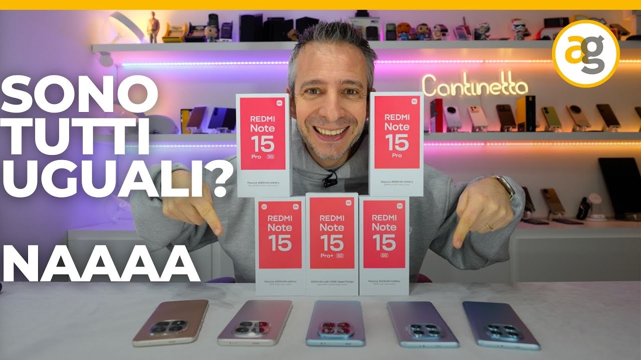 DA 179€ a 479€ QUALE SI e QUALE NO! XIAOMI Redmi NOTE 15 CONFRONTO
