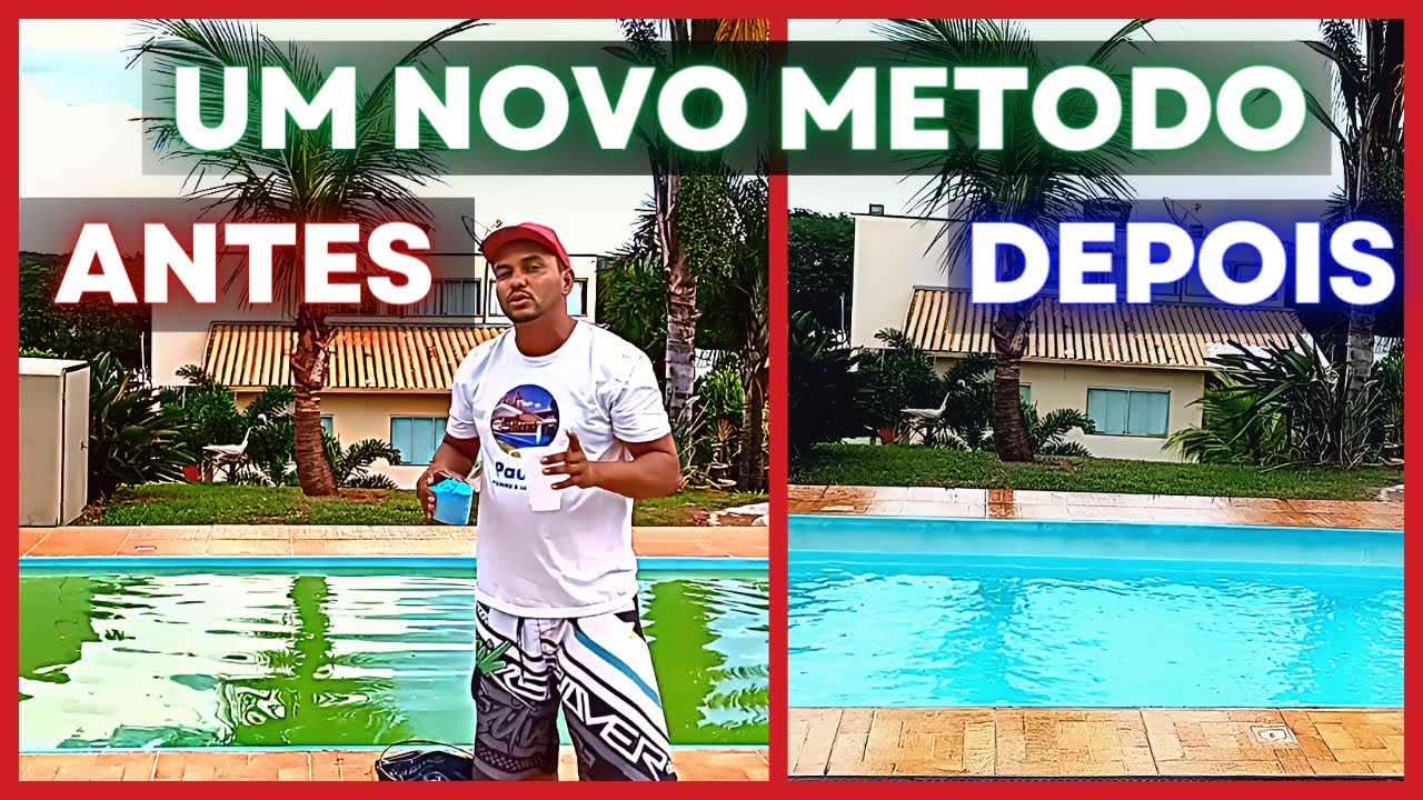 Como limpar a piscina com a água verde usando sulfato de cobre e sulfato de alumínio - NOVO METODO!